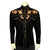 Rockmount Mens Vintage Leaf Tooling Black 100% Cotton L/S Shirt