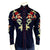 Rockmount Mens Vintage Floral Embroidered Black 100% Cotton L/S Shirt
