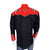 Rockmount Mens 2-Tone Atomic Cowboy Black/Red 100% Cotton L/S Shirt