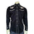 Rockmount Mens Steer Skulls with Feathers Black 100% Cotton L/S Shirt