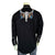 Rockmount Mens Steer Skulls with Feathers Black 100% Cotton L/S Shirt