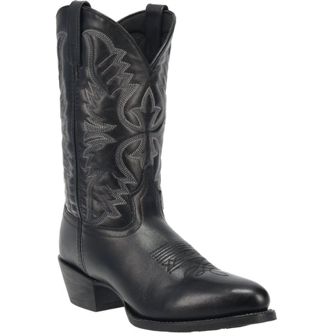 Laredo Mens Birchwood Cowboy Boots Leather Black 10 EW