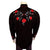 Rockmount Mens Crochet Rose Floral Black 100% Cotton L/S Shirt