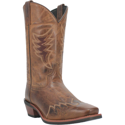 Laredo Mens Williams Tan Leather Western Work Boots 9.5 D