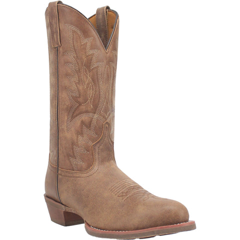Laredo Mens Weller Tan Leather Western Work Boots 11.5 D