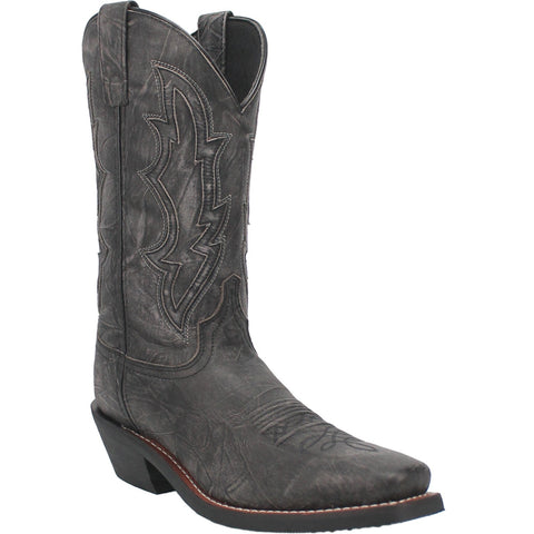 Laredo Mens Jessco Black Leather Cowboy Boots