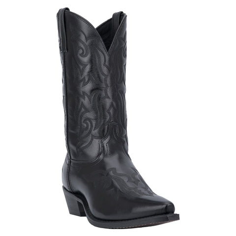 Laredo Mens Hawk Cowboy Boots Leather Black 10 D