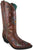Smoky Mountain Womens Florence Brown Crackle Leather Cowboy Boots