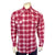 Rockmount Mens Shadow Plaid Western Red/White 100% Cotton L/S Shirt