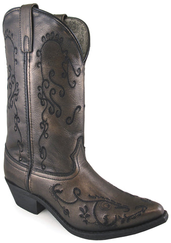 Smoky Mountain Womens Harlow Bronze Leather Cowboy Boots