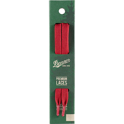 Danner Laces 63in Flat Unisex Red 100% Cotton 70052