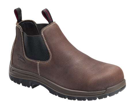 Avenger Mens Brown Leather Comp Toe Romeo PR Work Boots