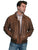 Scully Leather Mens Brown Antique Lamb Bi-Swing Bomber Jacket M