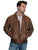 Scully Leather Mens Brown Antique Lamb Bi-Swing Bomber Jacket XXL