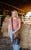 American West Womens Fringed Cowgirl 10in Brindle Hair-On Leather Crossbody Bag