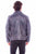 Scully Mens Zip Front Washed Grey Leather Leather Jacket XLT