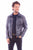 Scully Mens Zip Front Washed Grey Leather Leather Jacket XLT