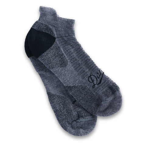 Danner Unisex Run Time Lightweight Work Gray Wool Blend Quarter Crew Socks