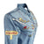 Rockmount Womens Embroidered Map Western Denim 100% Cotton L/S Dress