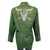 Rockmount Womens Vintage Steer Skull Green 100% Cotton L/S Shirt