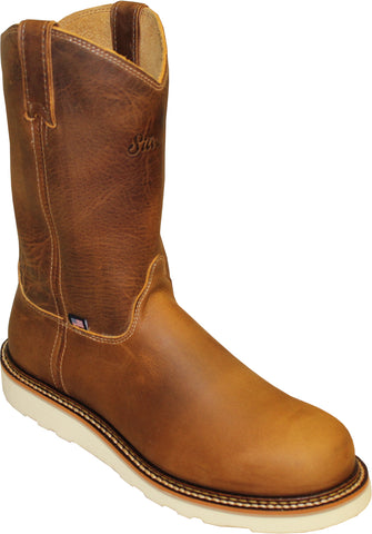 Silverado Mens 10in Wellington Shipyard Oil Tan Leather Work Boots 13 EE