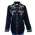 Rockmount Womens Floral Embroidered Western Black 100% Cotton L/S Shirt