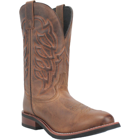 Laredo Mens Combs Rust Leather Western Work Boots