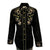 Rockmount Womens Vintage Variegated Floral Black 100% Cotton L/S Shirt