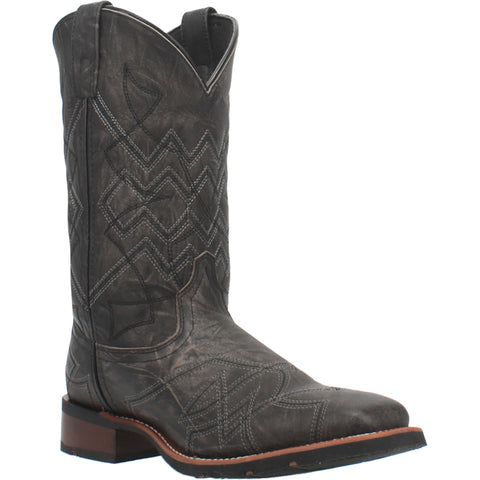 Laredo Mens Axel Cowboy Boots Leather Black 8.5 D