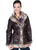 Scully Womens Dark Brown Faux Shearling Mottled Jacket
