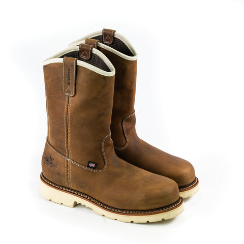 Thorogood 11in ST Wellington Mens Crazyhorse Leather Heritage Work Boots