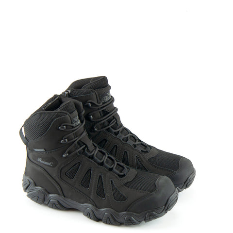 Thorogood 6in WP CT BBP Zip Mens Black Leather Crosstrex Hiker Boots