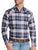 Ely and Walker Mens Wrinkle Resistance Plaid Navy Poly/Cotton L/S Shirt