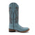 Ferrini Womens Ella S-Toe Aqua Leather Cowboy Boots