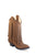 Old West Tan Kids Girls Corona Leather Fringe Fashion Boots