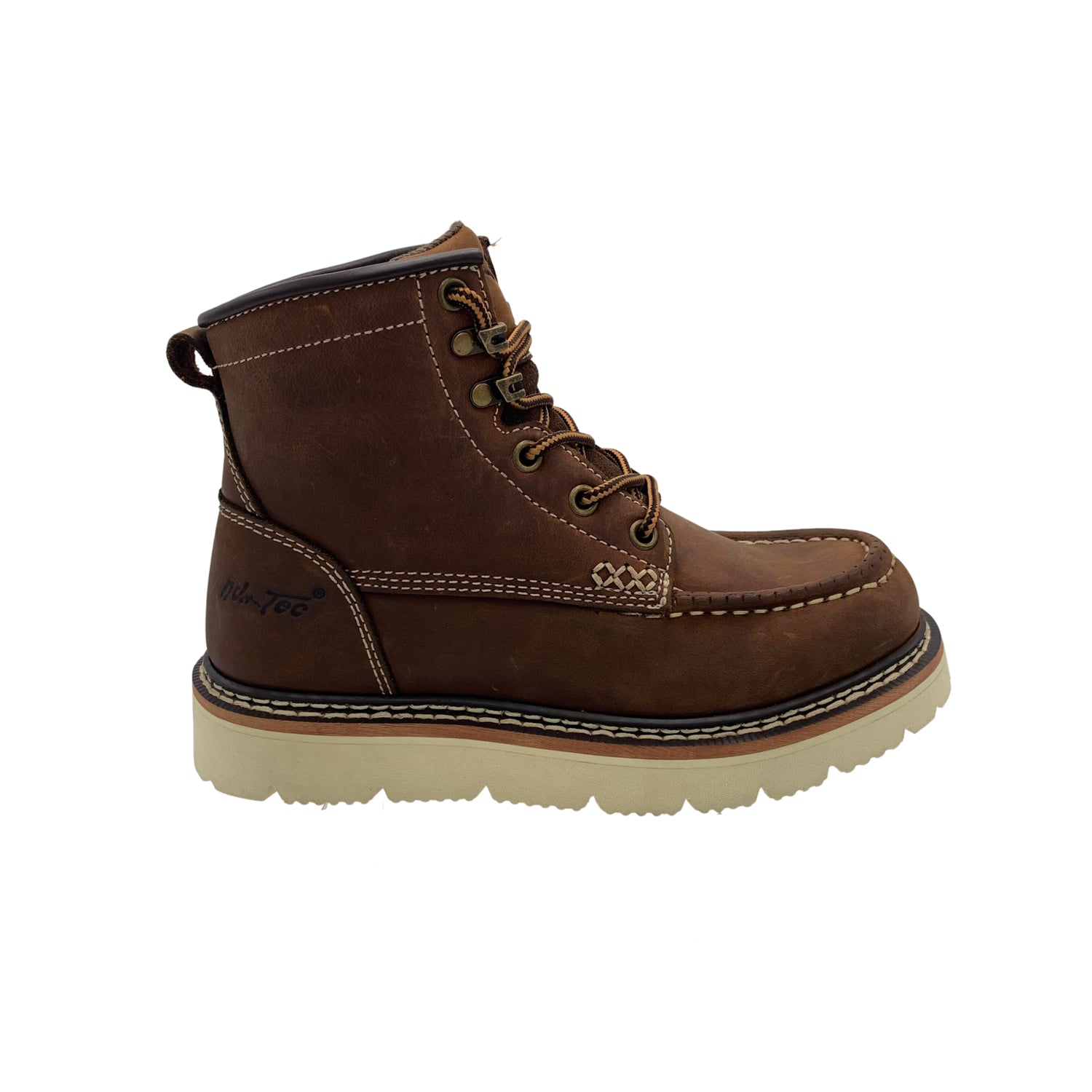 AdTec Womens Legacy 6in Moc Toe Brown Leather Work Boots The Western Company