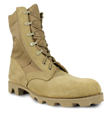 McRae Mens Coyote Suede/Nylon Panama Military Combat Boots 7.5W
