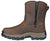 Hoss Boots Mens Recon 8in Side Zip CT Brown Leather Work Boots