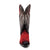 Ferrini Womens Roughrider V-Toe Red Leather Cowboy Boots
