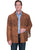 Scully Leather Mens Boar Suede Button Front Fringe Jacket Cinnamon 3X