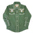 Rockmount Kids Unisex Skull Arrow Chain Stitch Green 100% Cotton L/S Shirt