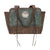 American West Womens Annies Secret Collection Lt Turquoise Leather Handbag Bag