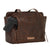 American West Womens Annies Secret Collection Charcoal Brown Leather Handbag Bag
