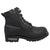 AdTec Womens 6in Reflective Double Zipper Black Military Boots