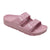 Tecs Womens Two Band Pink Sandals Shoes