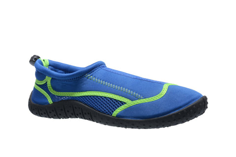 Tecs Mens Slip on Aquasock Royal/Volt Water Shoes