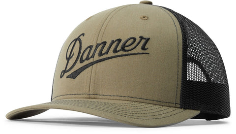 Danner Unisex Embroidered Green Cotton Blend Baseball Cap Hat