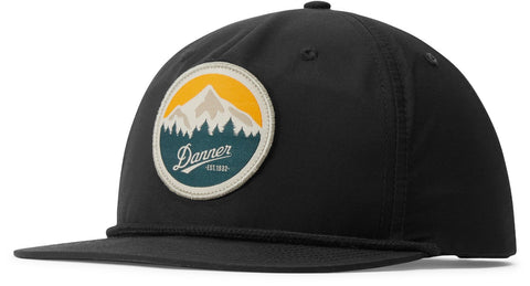 Danner Unisex Mountain Rope Black Cotton Blend Baseball Cap Hat