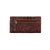 American West Annies Secret Collection Chocolate/Crimson Leather Trifold Wallet