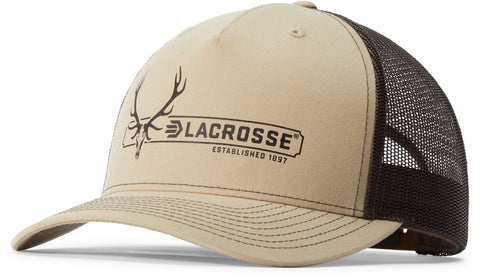 LaCrosse Unisex Rubber Patch Mossy Oak Bottomland Cotton Blend Trucker Cap